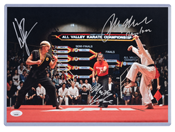 Autographed item – Ralph Macchio, Billy Zabka & Martin Kove – Signed 12 × 18 "Danielson" photo