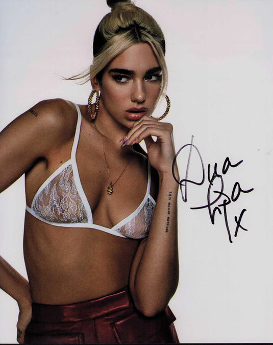 Autographed item – Dua Lipa – Dua Lipa sexy signed photograph