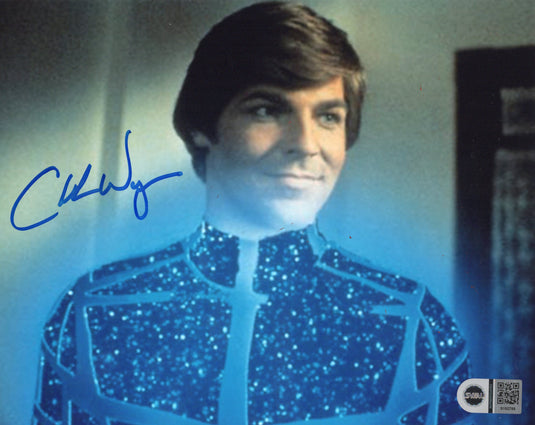 Autographed item – Chuck Wagner – 10 × 8 signed in blue — Automan