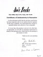 Certificate of authenticity – Dean Cain – Lois & Clark: The New Adventures of Superman - Signed Photo (Free Gift)