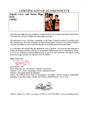 Certificate of authenticity – Eugene Levy & Jason Boggs – Eugene Levy and Jason Boggs Americn Pie signed photograph