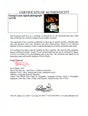 Certificate of authenticity – George Lucas – George Lucas signed photograph
