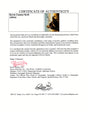 Certificate of authenticity – Kevin Costner – Kevin Costner signed photograph