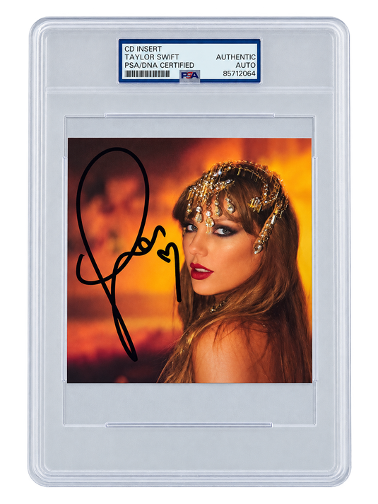 Autographed item – Taylor Swift – Signed "The Life of a Showgirl" CD insert, PSA slabbed